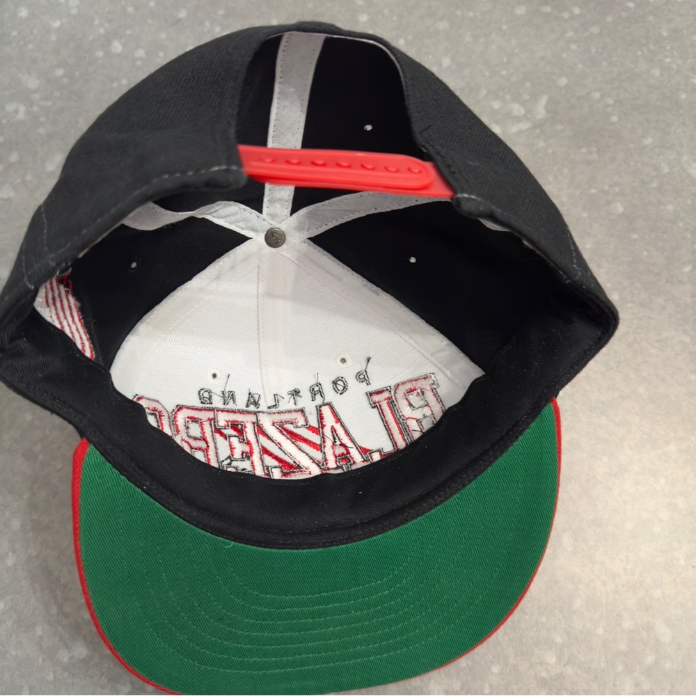 ’47 Brand Portland Trail Blazers NBA Snapback Cap Hat – Red, Black & White - Picture 6 of 11